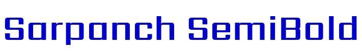 Sarpanch SemiBold フォント